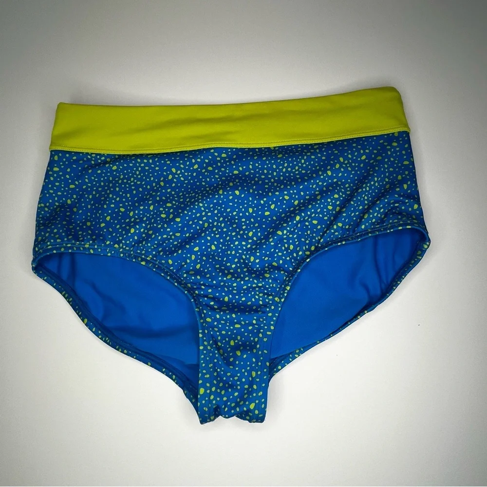 Nike Kids Blue & Green Water Dots Bikini Size XL - Picture 7 of 15